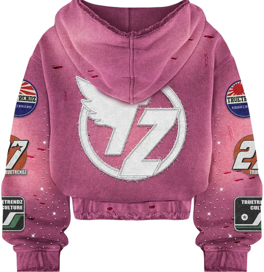 "BLUSH" TM ZIP UP